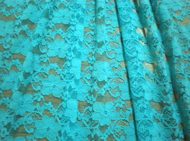10.Turquoise Small Flower Lace